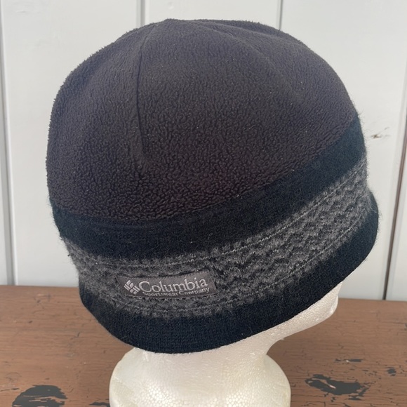 Columbia Unisex Winter Hat Beanie Tuque Black Gray One Size - Picture 2 of 7